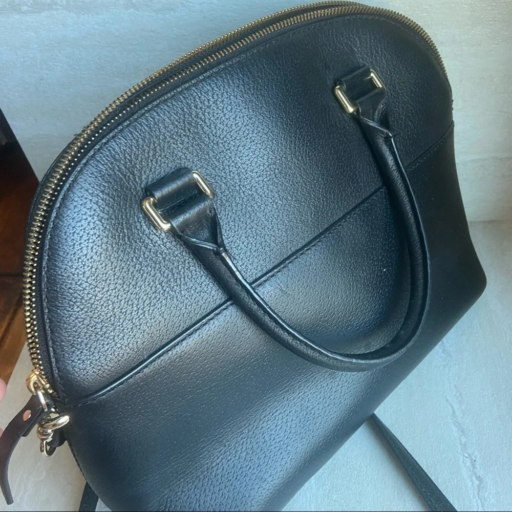 Kate Spade Black Leather Satchel Purse